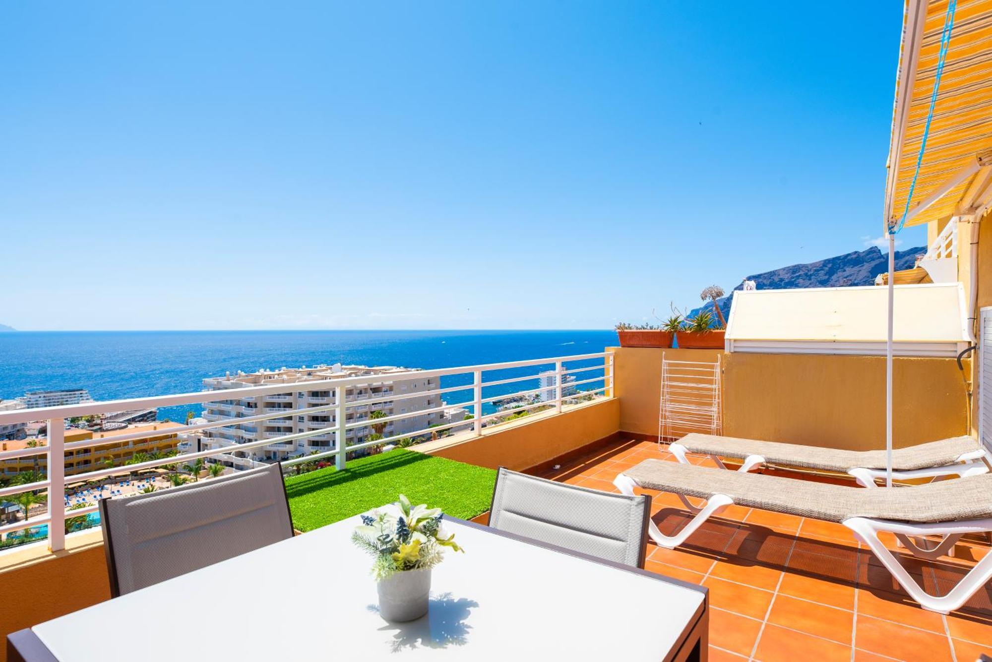 Panomaric Sea View - Sol Apartment Puerto de Santiago  Kültér fotó